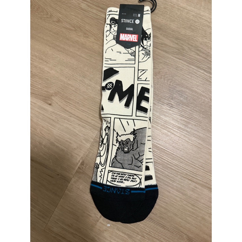 Stance Marvel Good Vs Bad Crew Socks Wolverine Sabretooth Comic White Black M